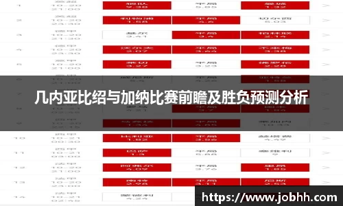 几内亚比绍与加纳比赛前瞻及胜负预测分析